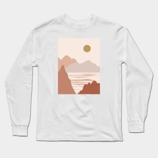 Colorful Abstract Landscape Illustration No.7 Long Sleeve T-Shirt